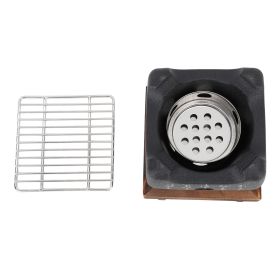 Japanese Script Food Charcoal Stove Multi Functional Fast Heating Mini Portable Barbecue Stove for Grilling Family Large Square 5.9 X 5.9 X 5.3in (Option: Big affirmative)